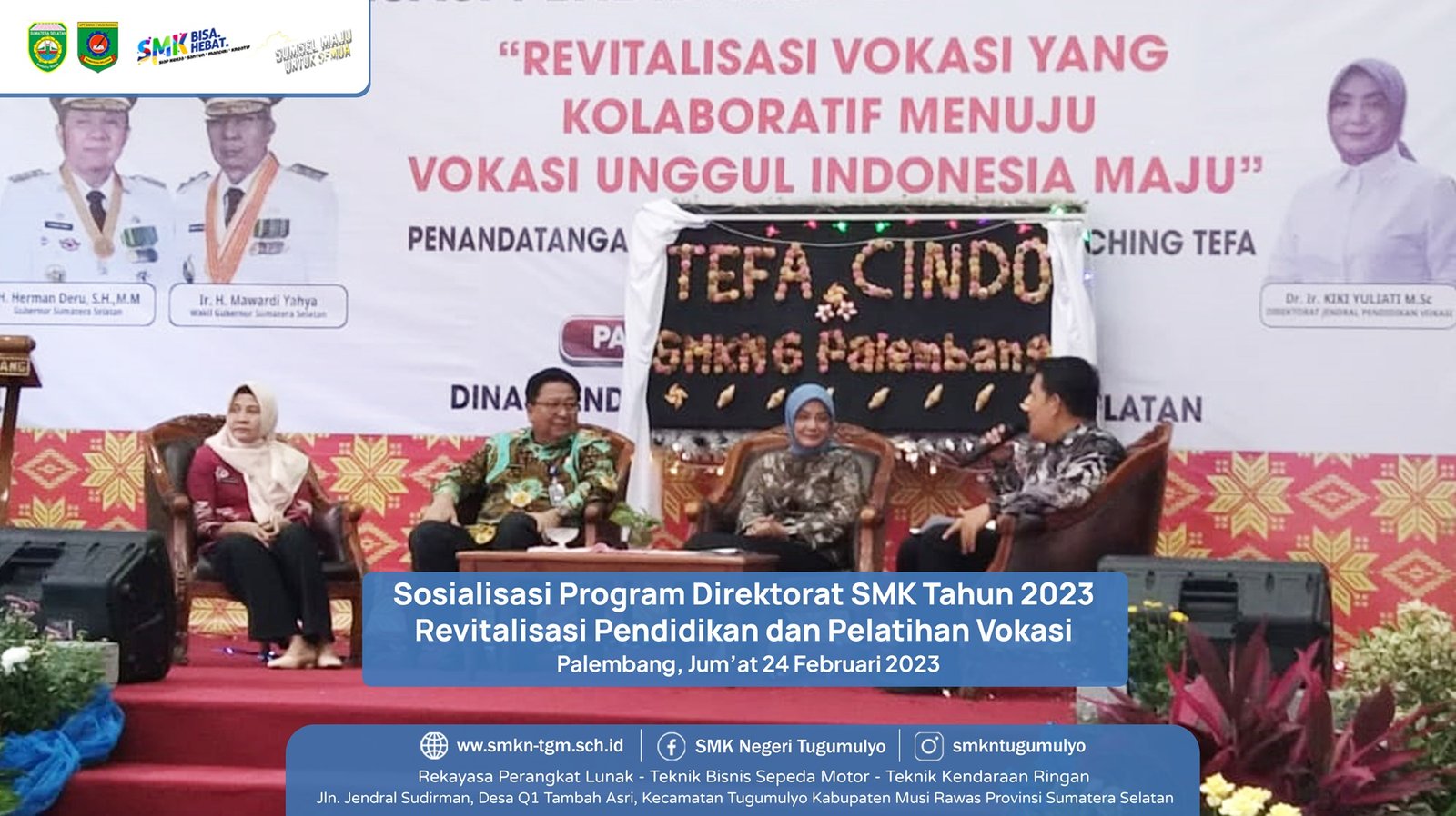 SMK Negeri Tugumulyo Mengikuti Acara Sosialisasi Program Direktorat SMK Tahun 2023