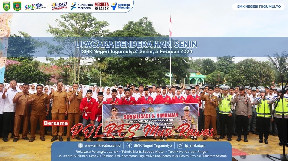 Upacara Rutin Hari Senin bersama POLRES MUSI RAWAS